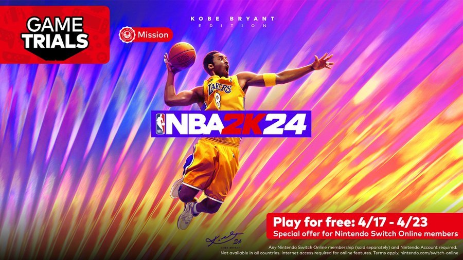 美服NSO会员福利上线：《NBA 2K24》限时免费畅玩，支持中文