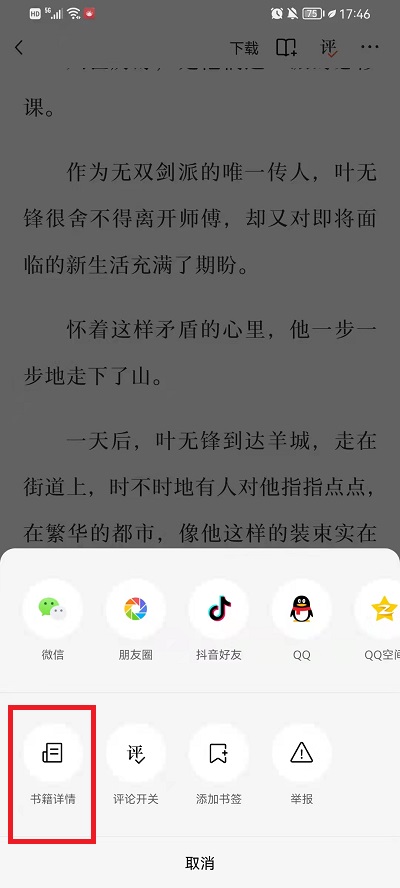 番茄小说如何看书评