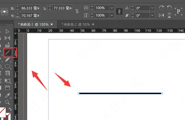 InDesign怎么制作渐变线条 InDesign制作渐变线条方法