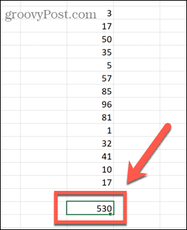 如何在 Excel 中对列求和