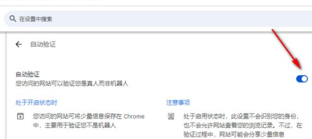 谷歌浏览器自动验证功能怎么设置