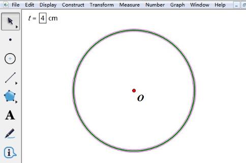 几何画板绘制已知半径长度的圆的操作流程