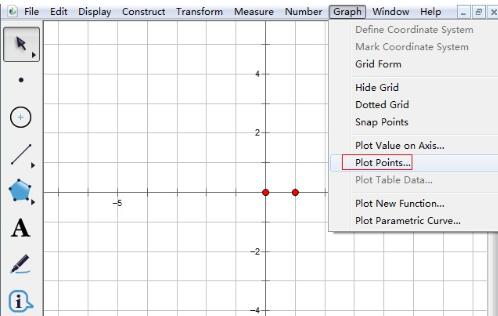 几何画板画已知坐标的点的操作内容