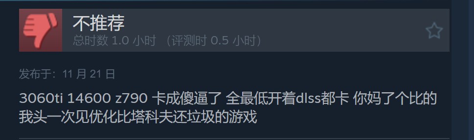 《潜行者2》PC版优化问题 30系显卡似乎全军覆没