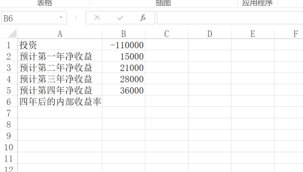 excel中irr函数怎么用 excel中irr函数的使用方法