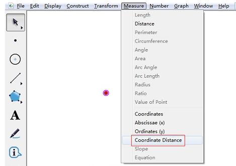 几何画板度量两点坐标距离的操作方法